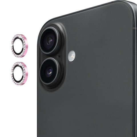 For iPhone 17 Bling Rhinestones Camera Lens Tempered Glass Screen Protector CMA001