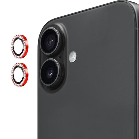 For iPhone 17 Bling Rhinestones Camera Lens Tempered Glass Screen Protector CMA001