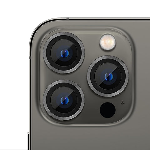 For iPhone 16 Pro Single Metal Ring Camera Lens Tempered Glass Screen Protector