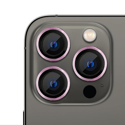 For iPhone 16 Pro Single Metal Ring Camera Lens Tempered Glass Screen Protector