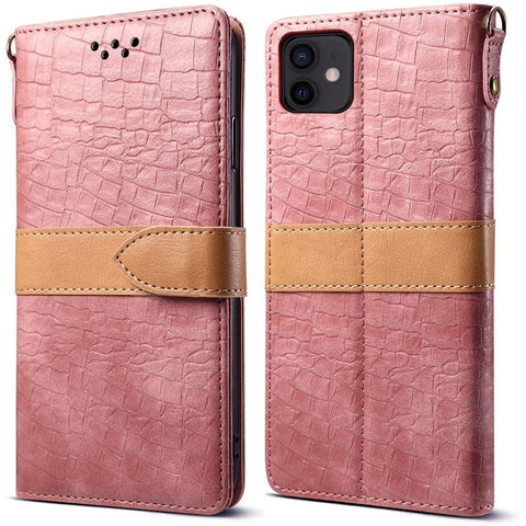 For iPhone 12 Mini Case Leather Flip Wallet Cover FWC100
