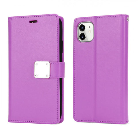 For iPhone 12 Case Leather Flip Wallet Cover FWC117