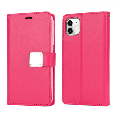 For iPhone 12 Case Leather Flip Wallet Cover FWC117