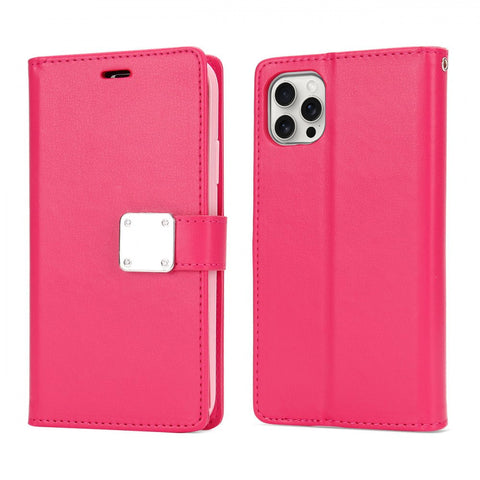 For iPhone 12 Pro Case Leather Flip Wallet Cover FWC117