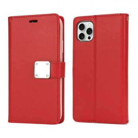 For iPhone 12 Pro Case Leather Flip Wallet Cover FWC117