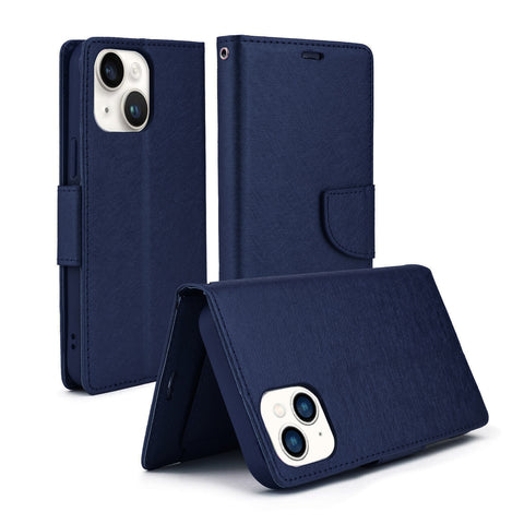 For iPhone 13 Case Leather Flip Wallet Cover FWC120