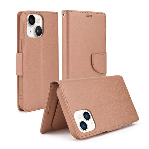For iPhone 13 Case Leather Flip Wallet Cover FWC120