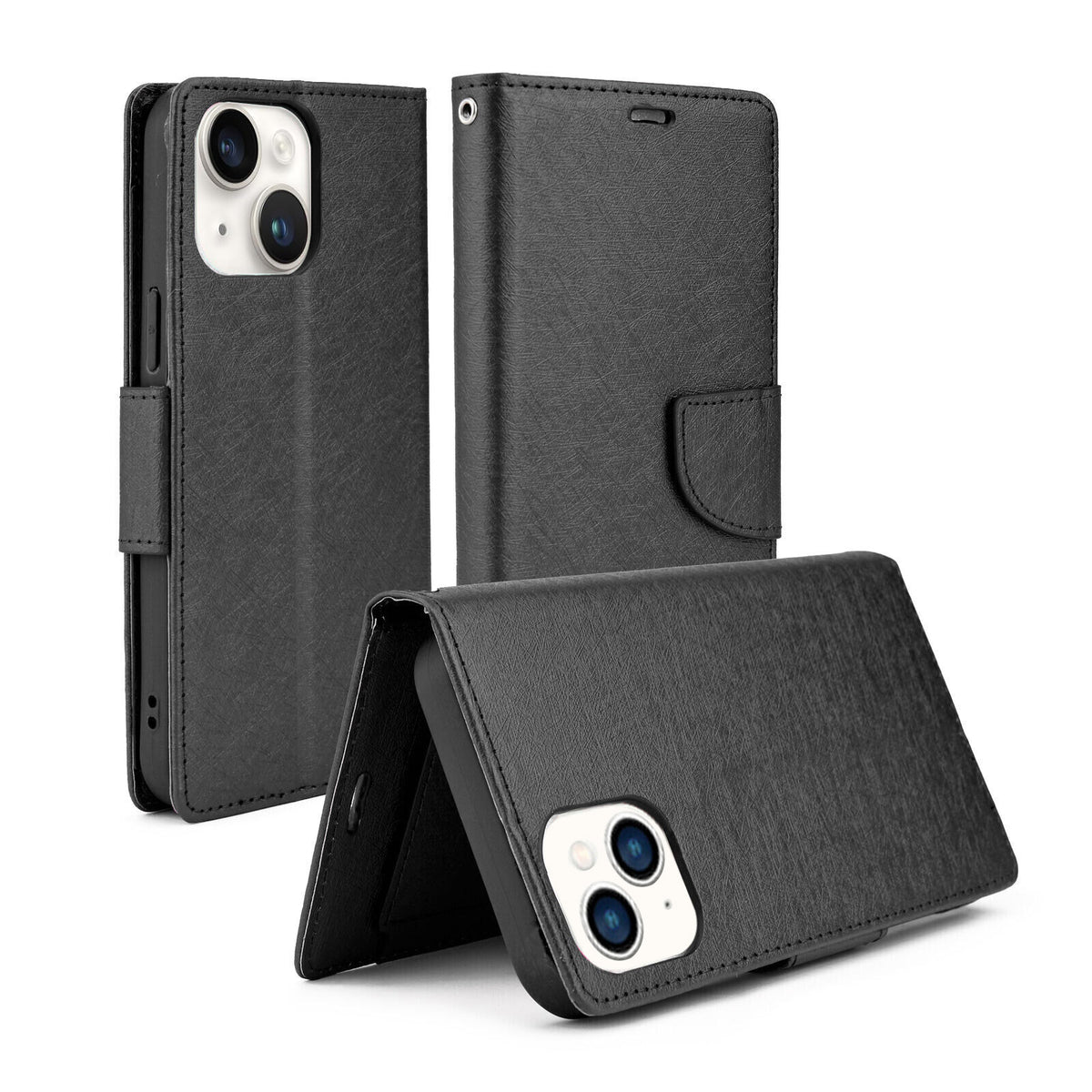 For iPhone 13 Case Leather Flip Wallet Cover FWC120