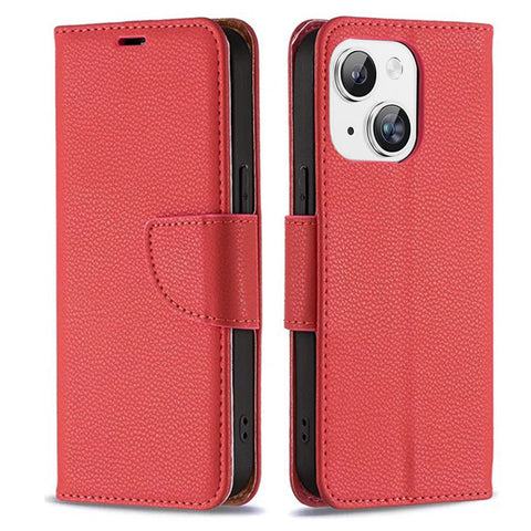 For iPhone 15 Case Leather Flip Wallet Cover FWC134