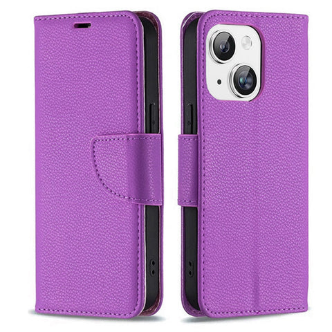 For iPhone 15 Case Leather Flip Wallet Cover FWC134
