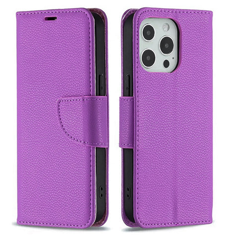 For iPhone 16 Pro Case Leather Flip Wallet Cover FWC134