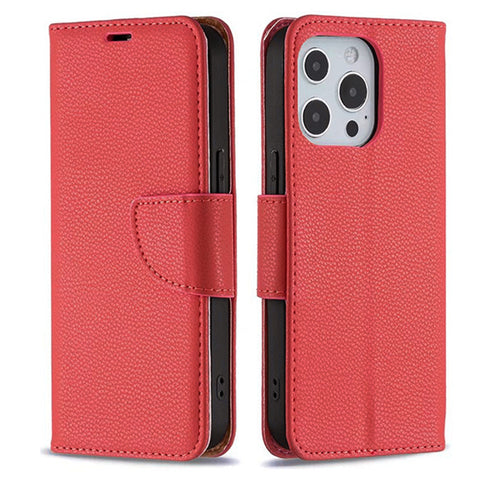 For iPhone 16 Pro Case Leather Flip Wallet Cover FWC134