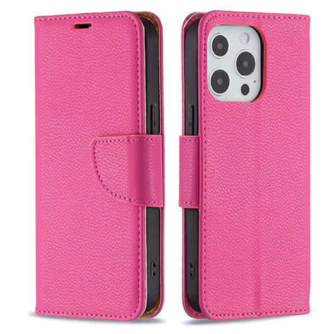 For iPhone 16 Pro Case Leather Flip Wallet Cover FWC134