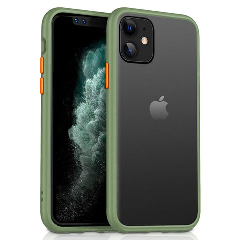 For iPhone 12 Mini Case with Color Push-button Matt Hard Cover HDL93