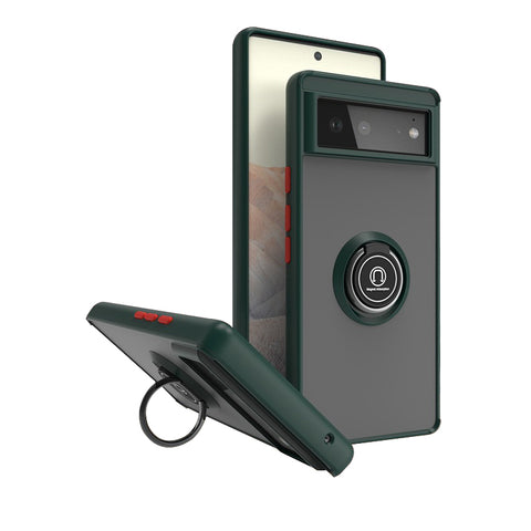 For Google Pixel 6 Case with Magnetic Ring Hard Cover HDL99