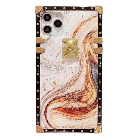 For iPhone 11 Pro Max Case with Strap Marble Design Hard Cover HDL110