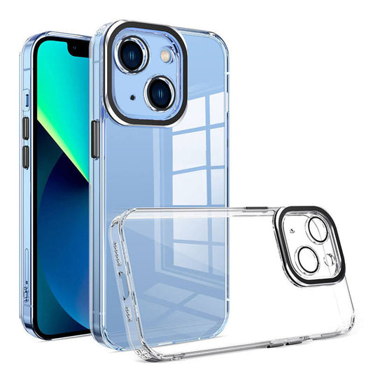For iPhone 15 Plus Case with Camera Protective Clear Hard Cover HDL124