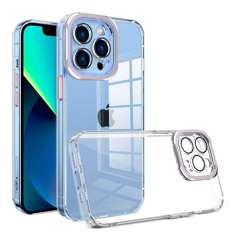 For iPhone 16 Pro Case with Camera Protective Clear Hard Cover HDL124