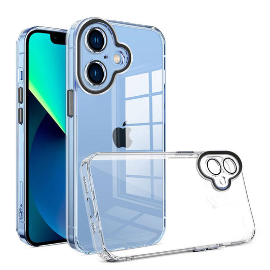 For Apple iPhone 18 Case with Camera Lens Protective Clear Back Cover HDL124