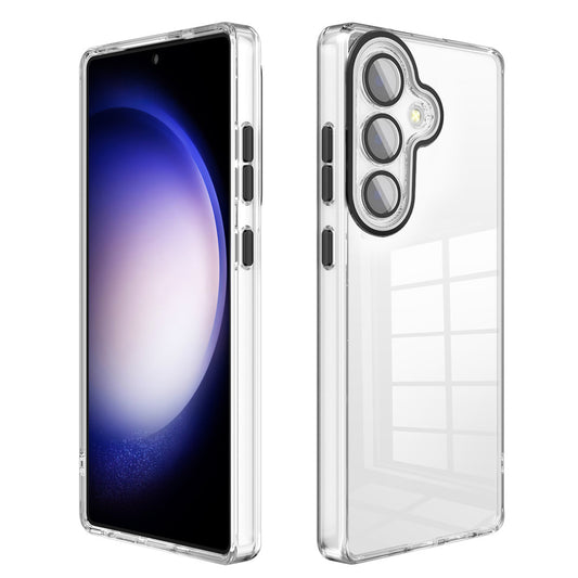 For Galaxy S25 Plus Case with Camera Protective Clear Hard Cover HDL124