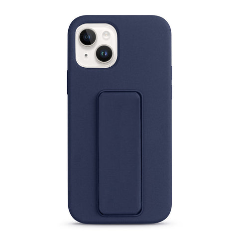 For iPhone 14 Case with Magnetic Fold Stand PU Hard Cover HDL127