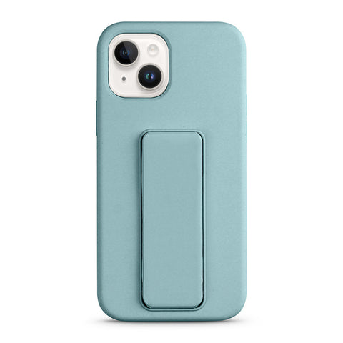 For iPhone 14 Case with Magnetic Fold Stand PU Hard Cover HDL127