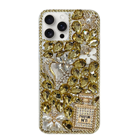 For iPhone 13 Pro Case with Bling Rhinestones Hard Cover HDL129