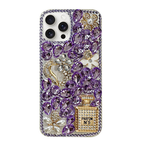 For iPhone 13 Pro Case with Bling Rhinestones Hard Cover HDL129
