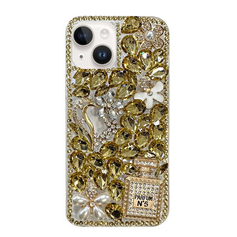 For iPhone 13 Case with Bling Rhinestones Hard Cover HDL129
