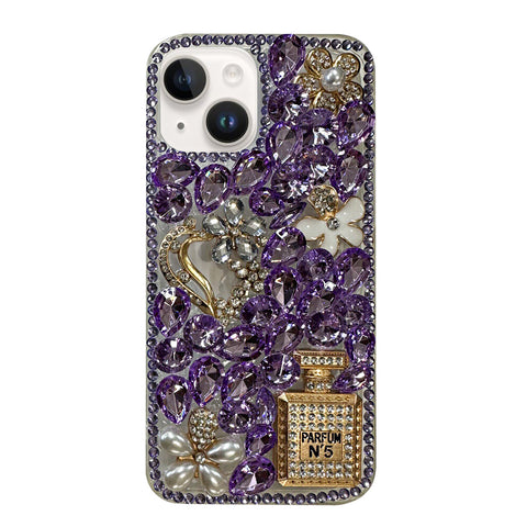 For iPhone 13 Case with Bling Rhinestones Hard Cover HDL129