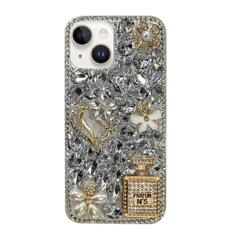 For iPhone 13 Case with Bling Rhinestones Hard Cover HDL129