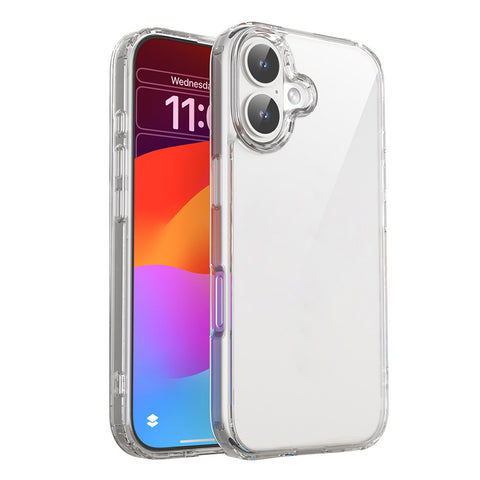 For iPhone 16 Case Clear Transparent Hard Cover HDL132