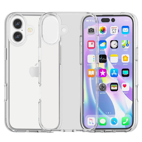 For Apple iPhone 17 Case Clear Transparent Crystal Hard Back Cover 6.3-inch HDL132