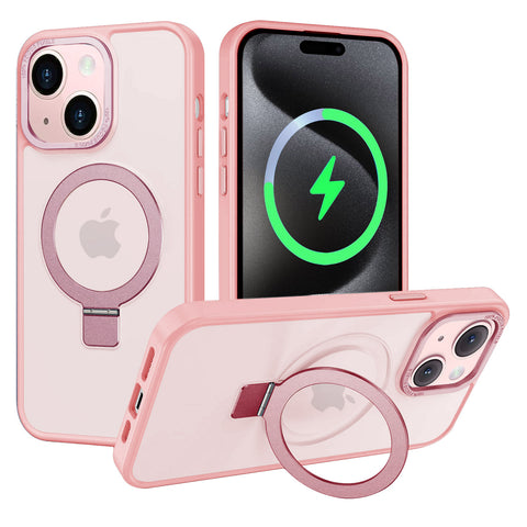 For iPhone 13 Case with Magsafe Charging Stand Matt Hard Cover HDL138