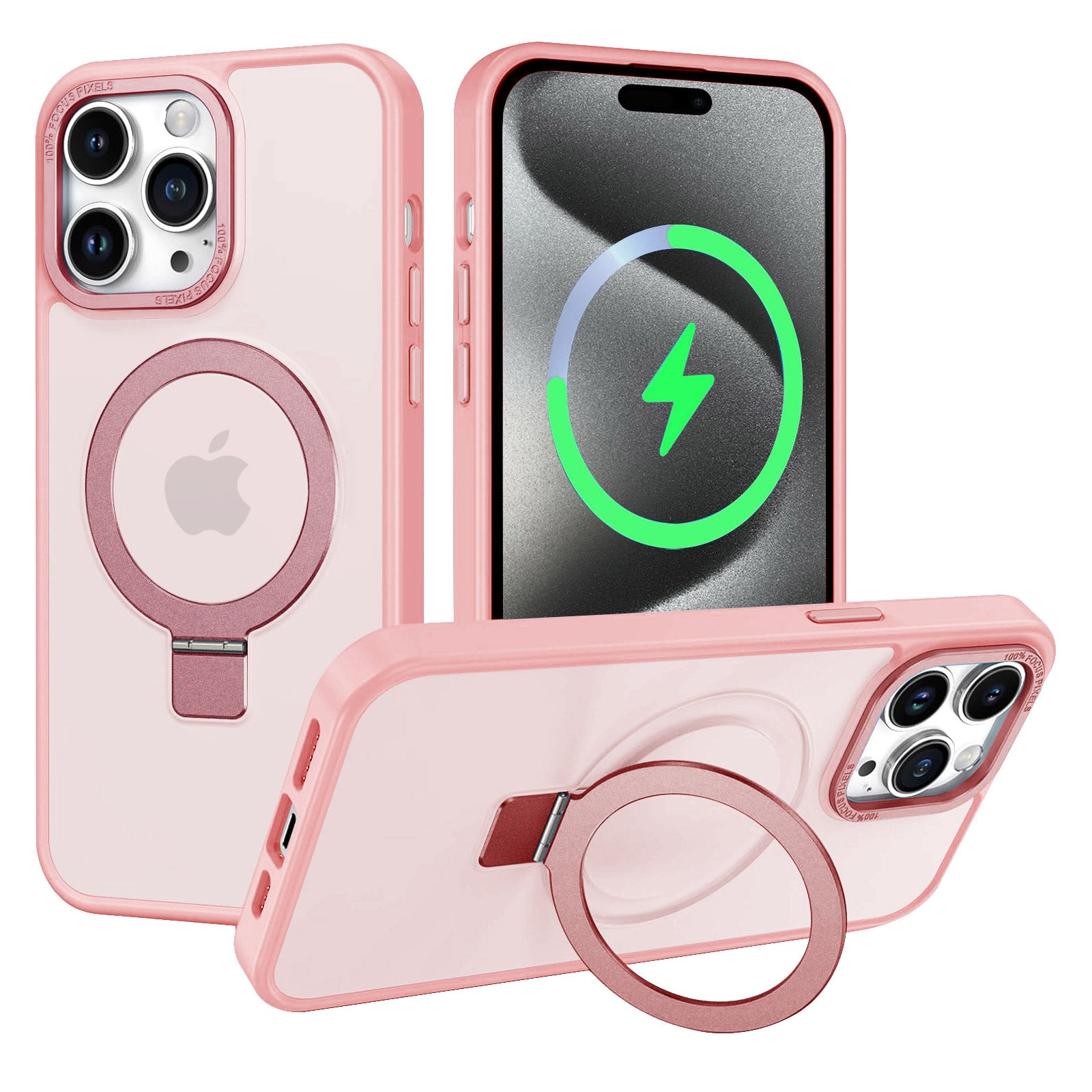 For iPhone 15 Pro Max Case with Magsafe Charging Stand Matt Hard Cover – IHWIRELESS For iPhone 15 Pro Max Case with Magsafe Charging Stand Matt Hard Cover – IHWIRELESS