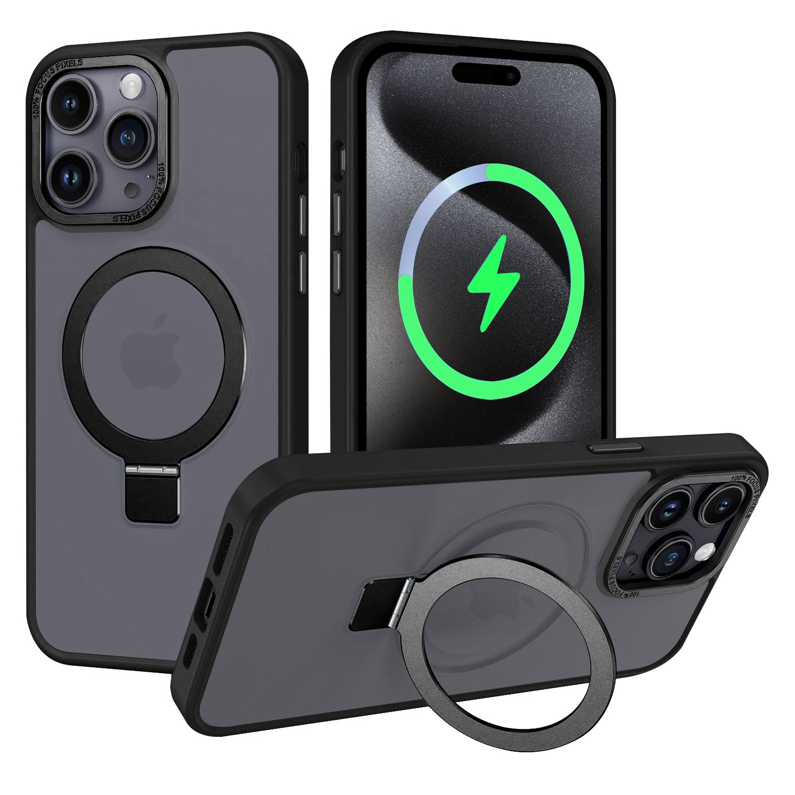 Dawkoi Custodia Per IPhone 15 Pro Max Con Cuore E Magneti MagSafe - Protezione Antiurto TPU Blu