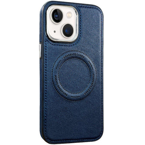 For iPhone 13 Case with Magsafe Charging Leather Hard Cover HDL139