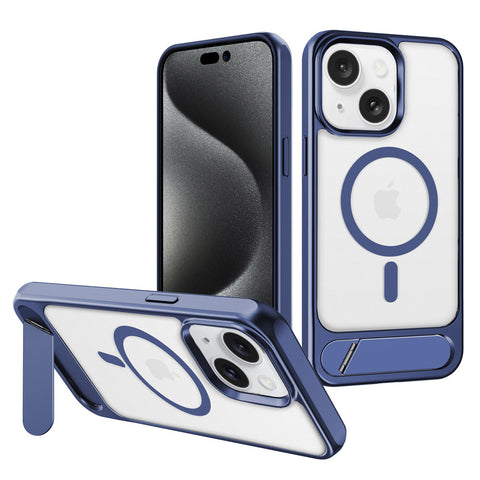 For iPhone 15 Case with Magsafe Charging and Kickstand Hard Cover HDL143