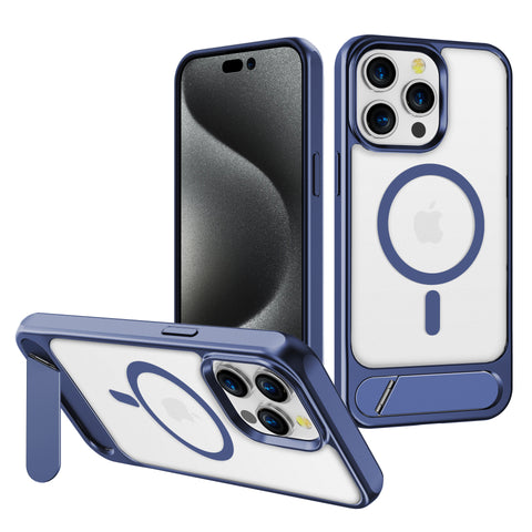 For iPhone 15 Pro Max Case with Magsafe Charging and Kickstand Hard Cover HDL143