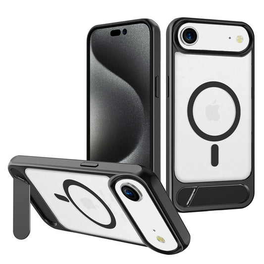 For Apple iPhone 17 Air Case Kickstand Shockproof Clear Hard Back Cover 6.6-inch HDL143