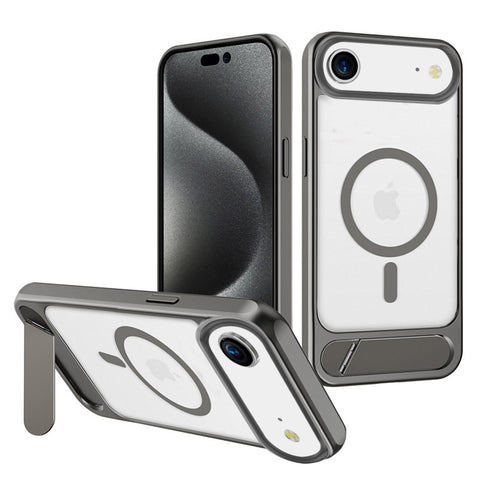 For Apple iPhone 17 Air Case Kickstand Shockproof Clear Hard Back Cover 6.6-inch HDL143