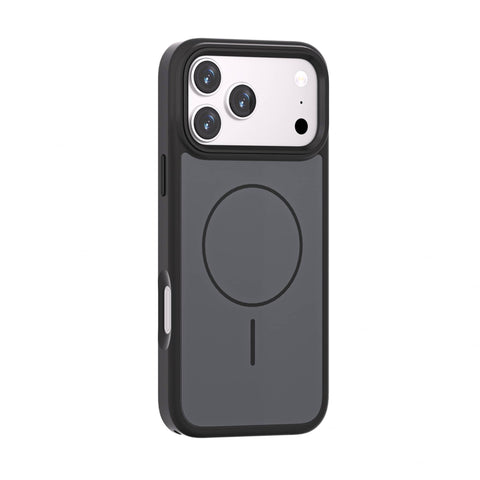 For iPhone 18 Pro Max Magnetic Matte Case Contrast Color Metal Camera Frame Cover HDL157