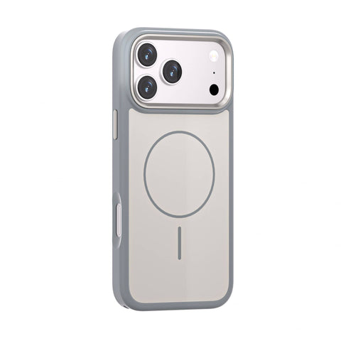 For iPhone 18 Pro Max Magnetic Matte Case Contrast Color Metal Camera Frame Cover HDL157