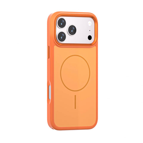 For iPhone 18 Pro Max Magnetic Matte Case Contrast Color Metal Camera Frame Cover HDL157