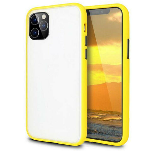 For iPhone 11 Pro Max Case with Color Push-button Matt Hard Cover HDL93