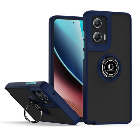 For Moto G Stylus 2024 Case with Magnetic Ring Hard Cover HDL99