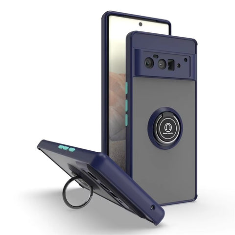 For Google Pixel 6 Pro Case with Magnetic Ring Hard Cover HDL99