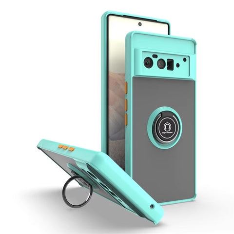 For Google Pixel 6 Pro Case with Magnetic Ring Hard Cover HDL99