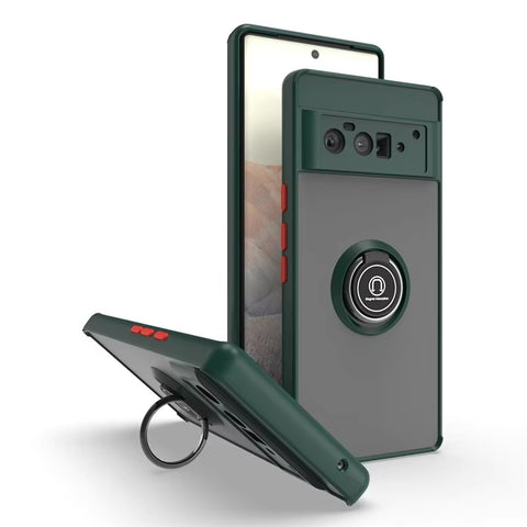 For Google Pixel 6 Pro Case with Magnetic Ring Hard Cover HDL99