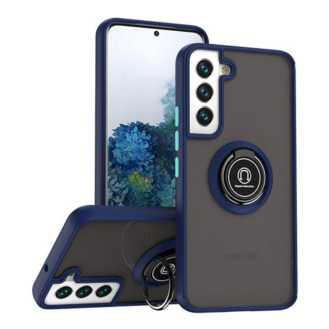For Galaxy S22 Plus Case with Magnetic Ring Hard Cover HDL99